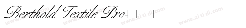 Berthold Textile Pro字体转换